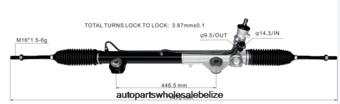 XJ0H2666 FORD Power Steering Rack 8L3Z-3504-DRM - Car Parts Online