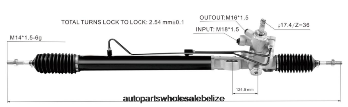 XJ0H2532 HONDA Power Steering Rack 53601-TA0-003 - Automobile Spare Parts Wholesaler