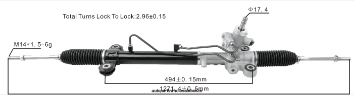 XJ0H2537 HONDA Power Steering Rack 53601-SWA-Q01 - Car Parts Belize City