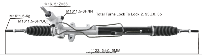 XJ0H2723 HYUNDAI/KIA Power Steering Rack 57700-2P200 577002W000 577002W100 - Car Spare Part Wholesaler