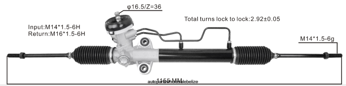 XJ0H2738 HYUNDAI/KIA Power Steering Rack 57710-25010 57710-25000 57710-25510 - Car Parts Belmopan