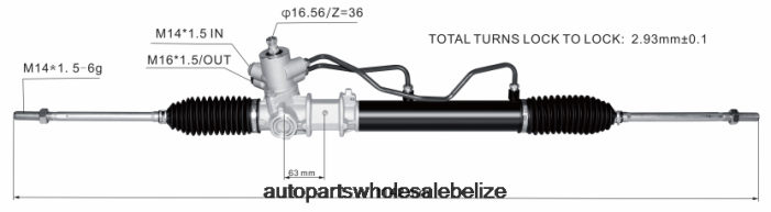 XJ0H2767 HYUNDAI/KIA Power Steering Rack 57700-22600 - Car Parts Belize City