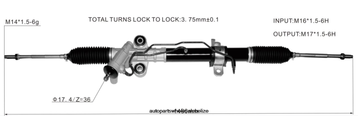 XJ0H2611 ISUZU Power Steering Rack 8-98394876-4 - Wholesale Automotive Spare Parts