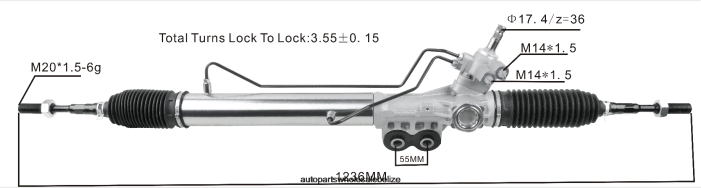XJ0H2574 NISSAN Power Steering Rack 49001-5ZP0A - Motorcycle Spare Parts Wholesale