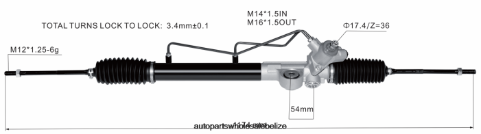 XJ0H2595 NISSAN Power Steering Rack 49001-WD001 - Car Parts Belize