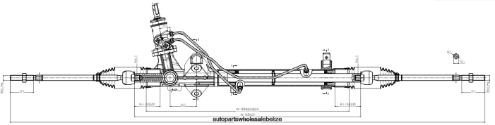 XJ0H2845 GAZ Power Steering Rack A21R23-3400014 - Car Parts Belize