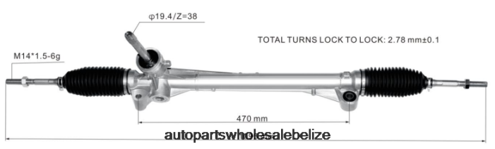 XJ0H2833 ROEWE Power Steering Rack 23863012 - Car Spare Part Wholesaler