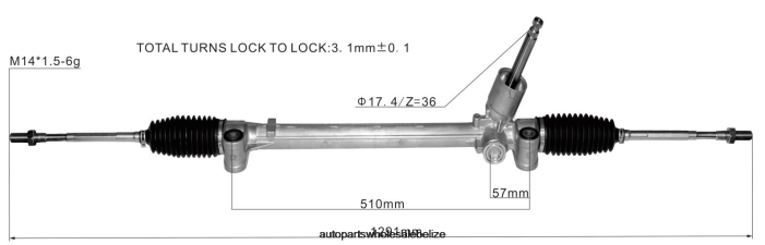 XJ0H2621 SUZUKI Power Steering Rack 48500-52R01 - Wholesale Automotive Spare Parts