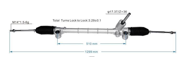 XJ0H2622 SUZUKI Power Steering Rack 48500-M68P02 - Automobile Spare Parts Wholesaler