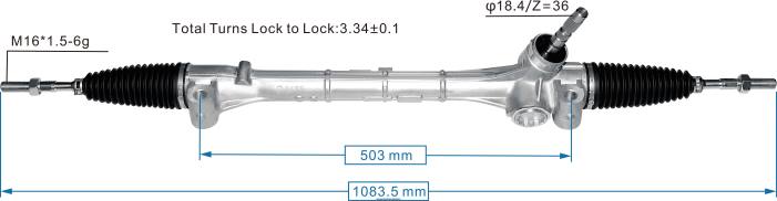 XJ0H2497 TOYOTA Power Steering Rack 45510-58060 - Car Parts Belize City