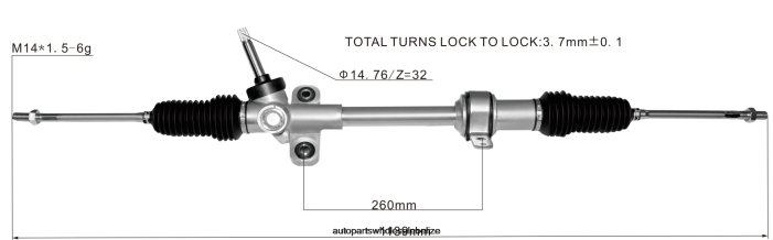 XJ0H2498 TOYOTA Power Steering Rack 45510-B4010 - Car Parts Belmopan