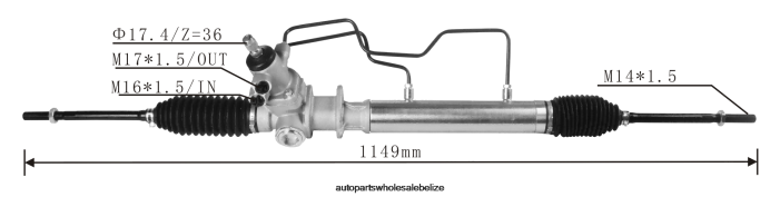 XJ0H2502 TOYOTA Power Steering Rack 44250-38010 - Automobile Spare Parts Wholesaler