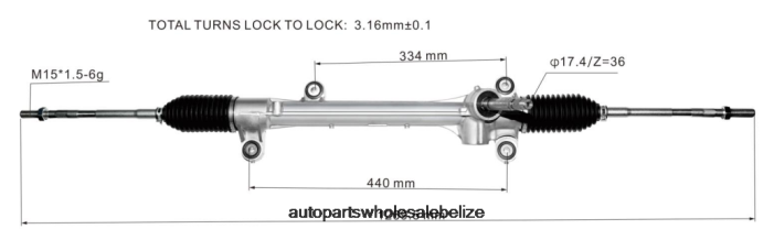 XJ0H2514 TOYOTA Power Steering Rack 45510-28220 - Motorcycle Spare Parts Wholesale
