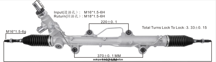 XJ0H2420 VOLKSWAGEN Power Steering Rack 7E1 422 061G - Auto Spare Parts Wholesale