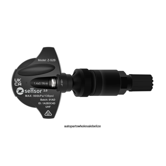Hyundai OE Replacement TPMS Sensor - OE P/N 529332S500, 529332S510 Freq 315Mhz - Car Parts Belmopan H66Z2406 Metal Valve Stem - Black